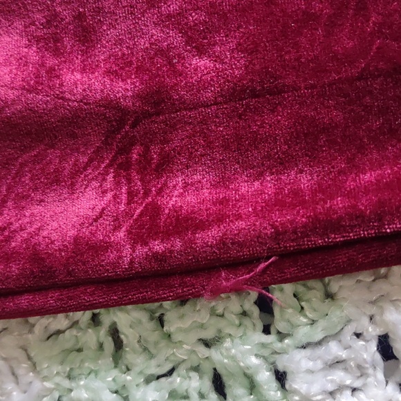 NWT Spanx Large Rich Burgundy Velvet Leggings - Picture 16 of 16